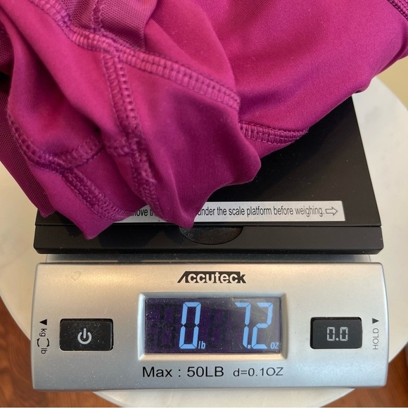 All in Motion Leggings Women Medium Plum Mesh Pockets activewear yoga hiking - Picture 10 of 10